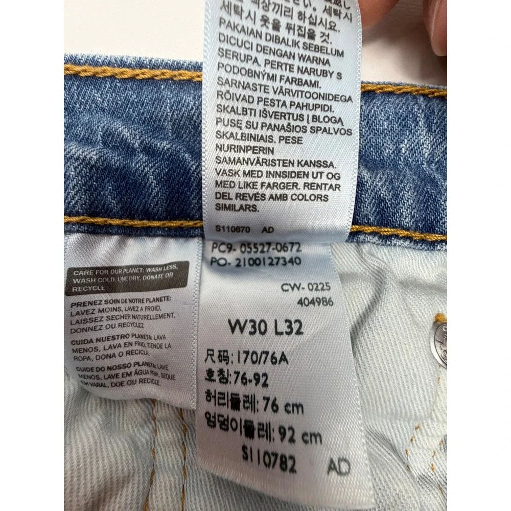 Levi's 527 Slim‎ Bootcut Jeans Mens W30 L32 Light Blue Denim Casual Western
